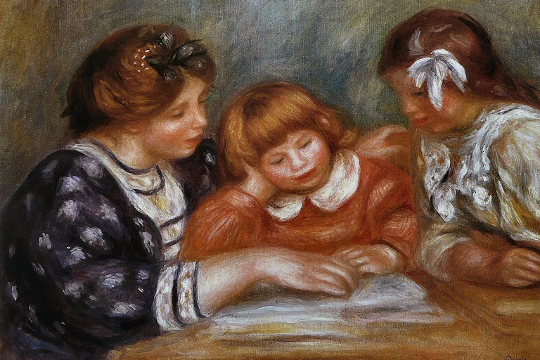 La Leçon, de Pierre Auguste Renoir