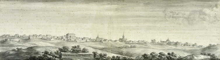 What was once Villanueva de los Infantes like in 1668? That is proven by way of a drawing by way of Pierre Maria Baldi 2 A drawing of a view of the villa.