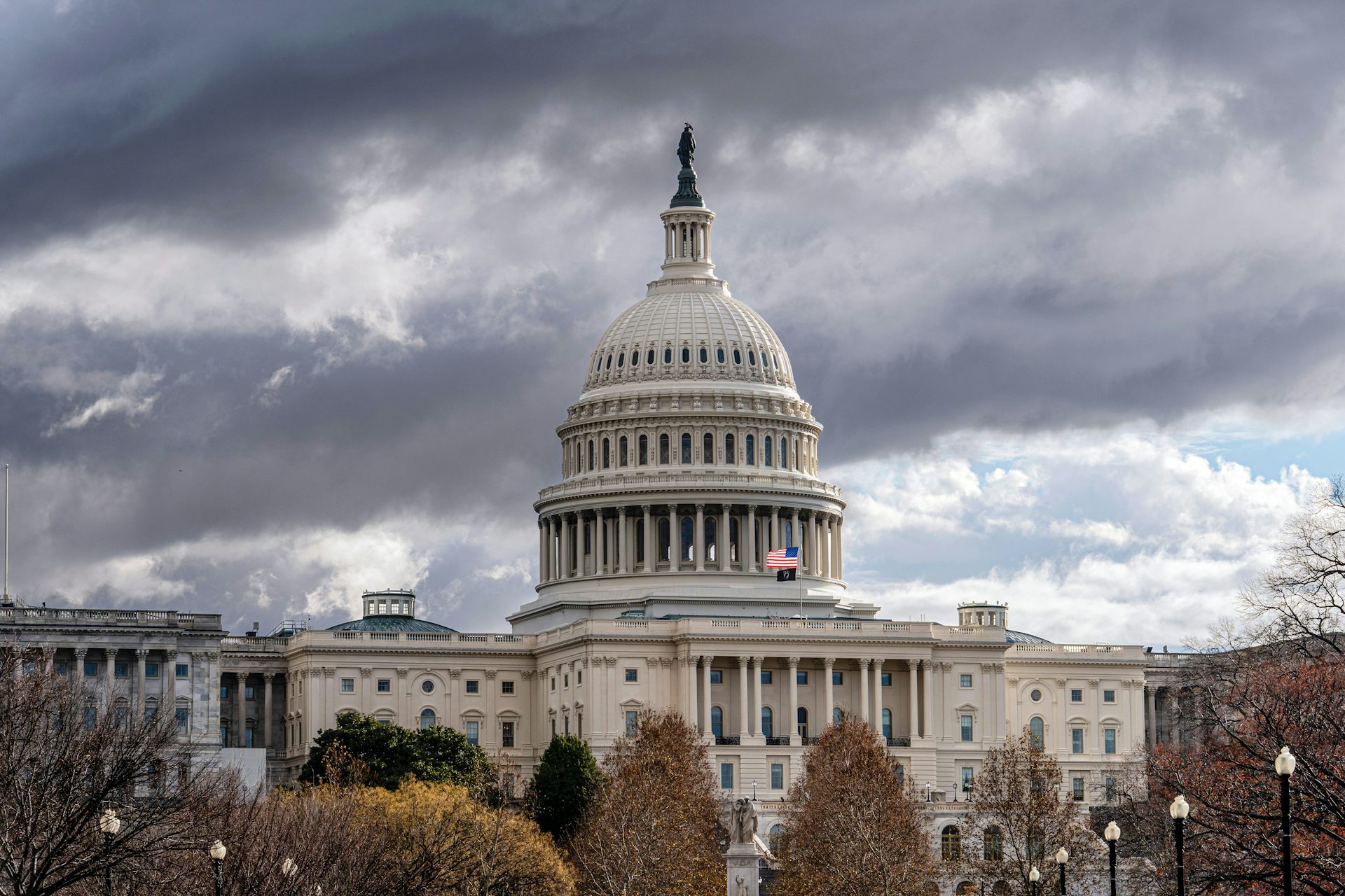 The Congress building in mid-December