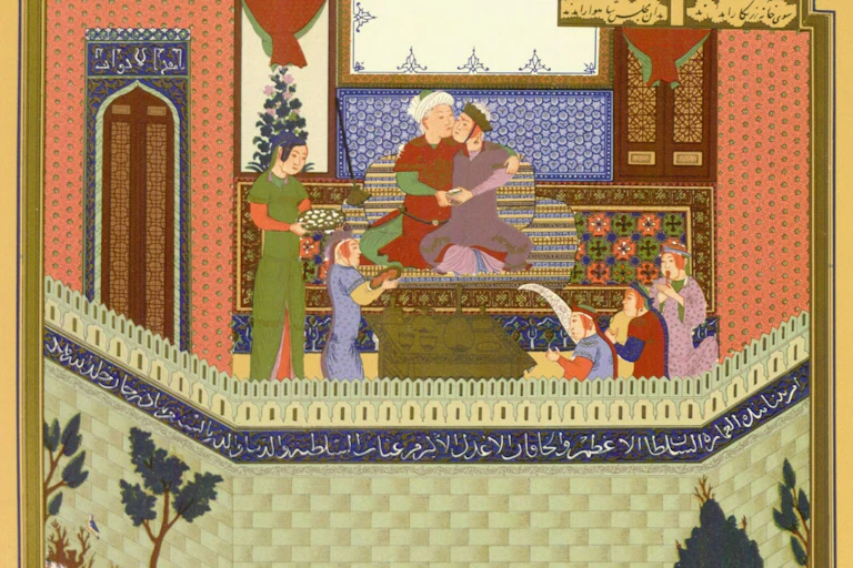 Une illustration du Livre des Rois, épopée retraçant l'histoire de l'Iran depuis la création du monde jusqu'à l'arrivée de l'Islam.