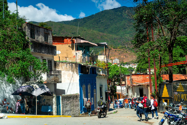 Barriada humilde en Caracas.