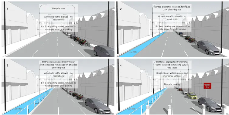 Four of the 27 images shown to 500 people in the study.