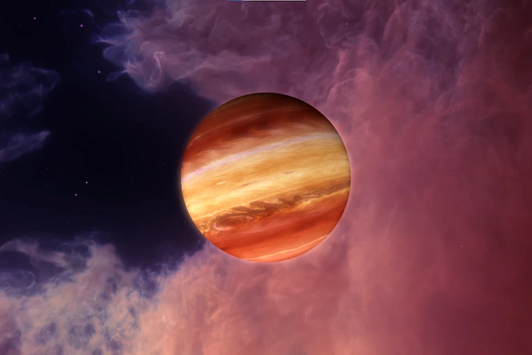 Vue d'artiste d'une planète errante.