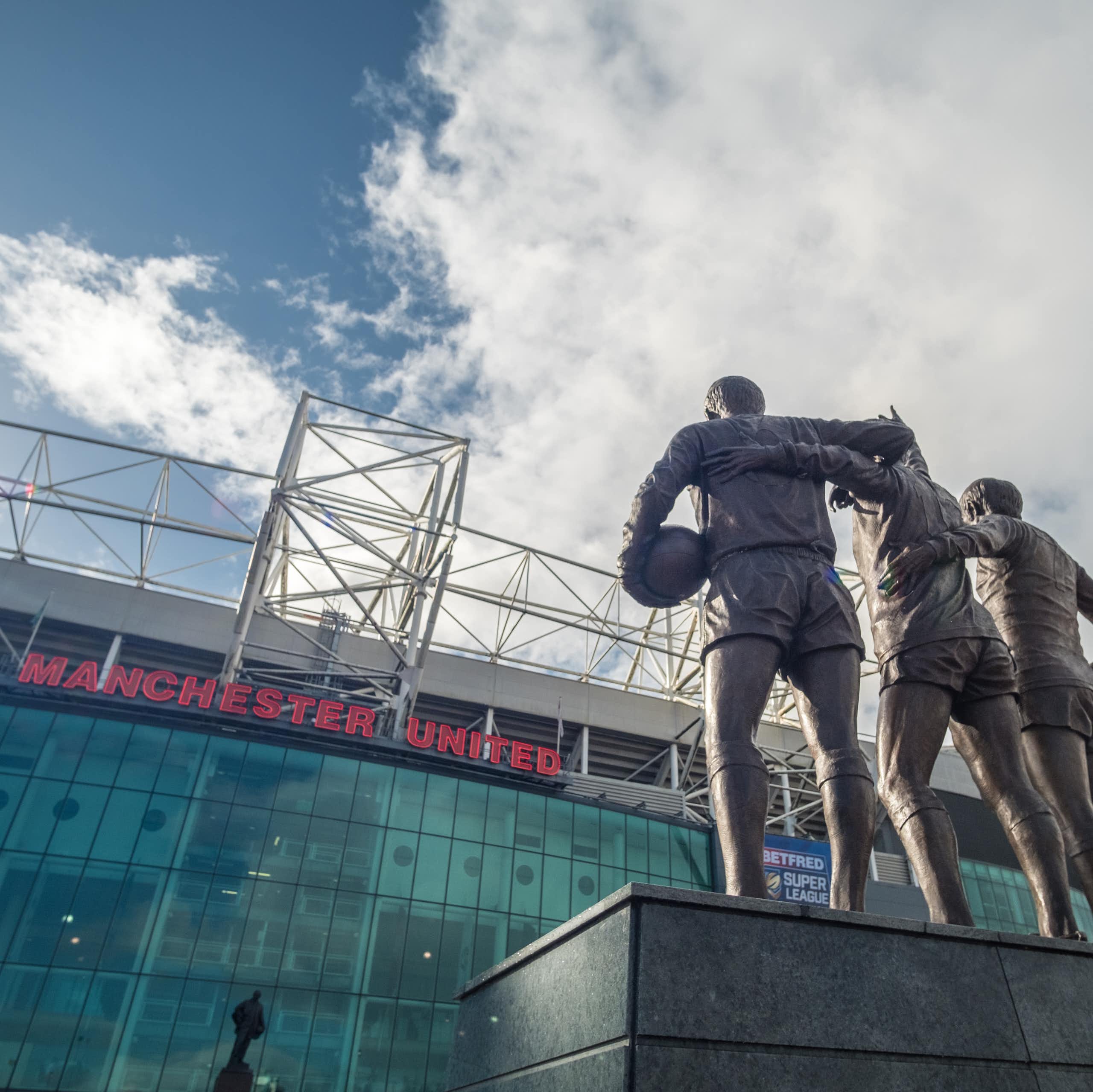 exterior shot of manchester united's ground old trafford