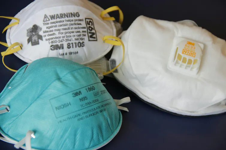 Selection of N95 masks.