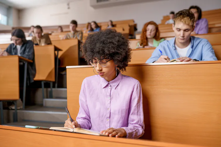 Students in lecture theatre