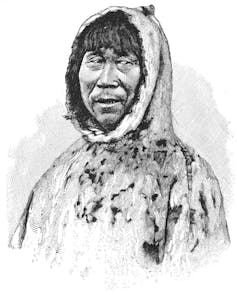 Portrait of a Greenlandic Inuit.