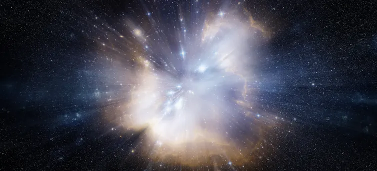 Space explosion.