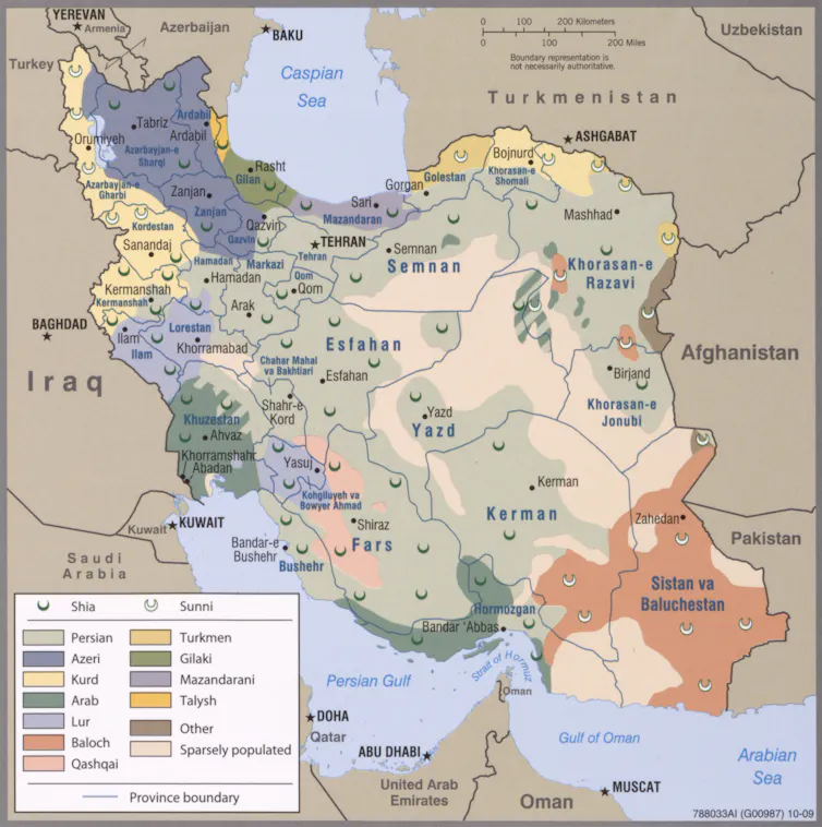 A map highlights different regions
