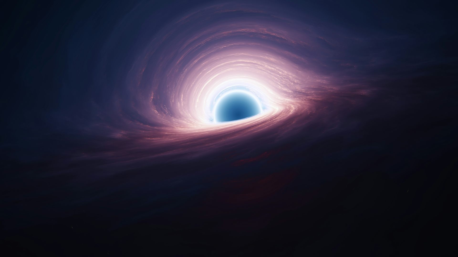 Imagem de um buraco negro com seu disco0 de acreção