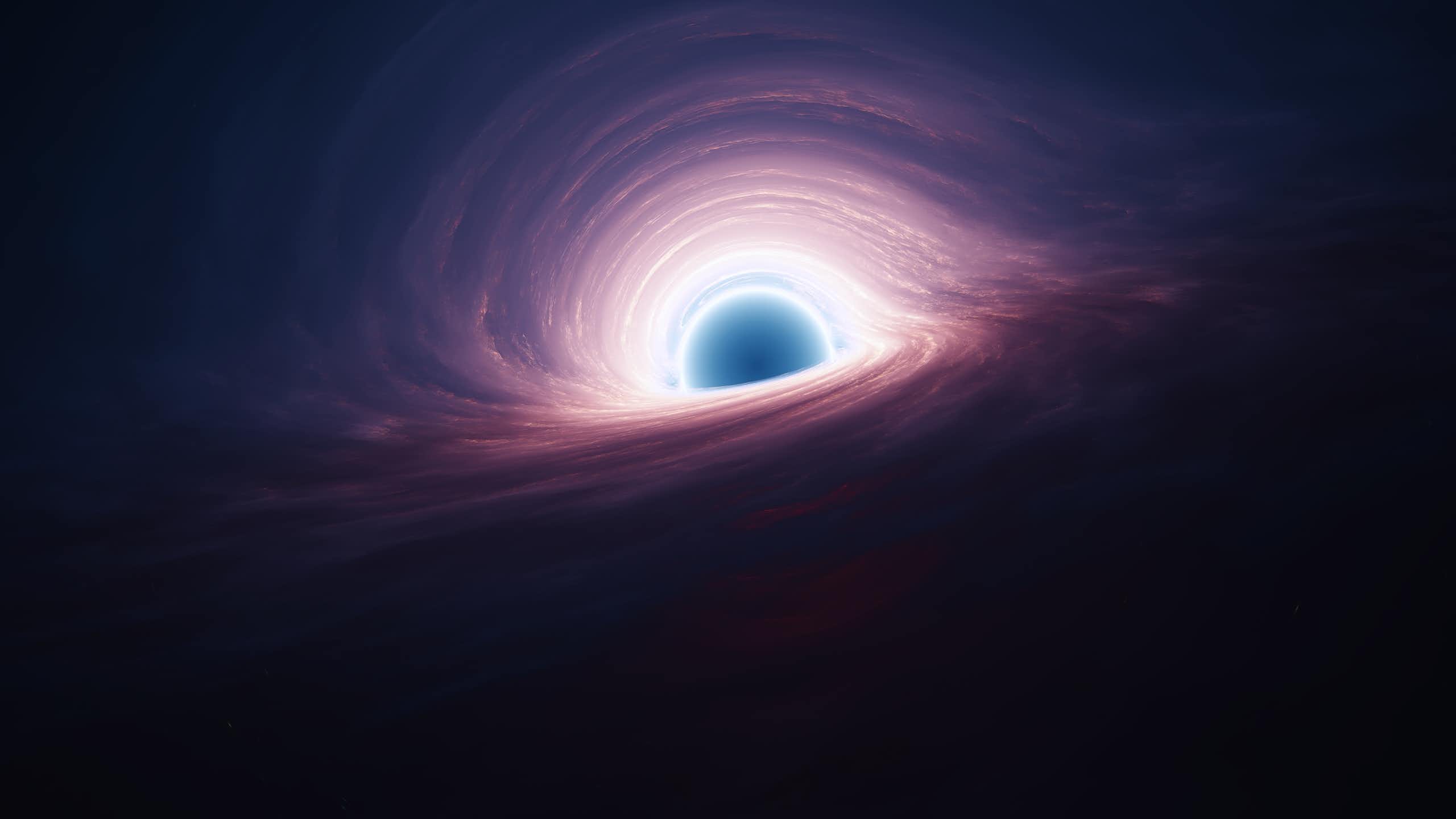 Imagem de um buraco negro com seu disco0 de acreção