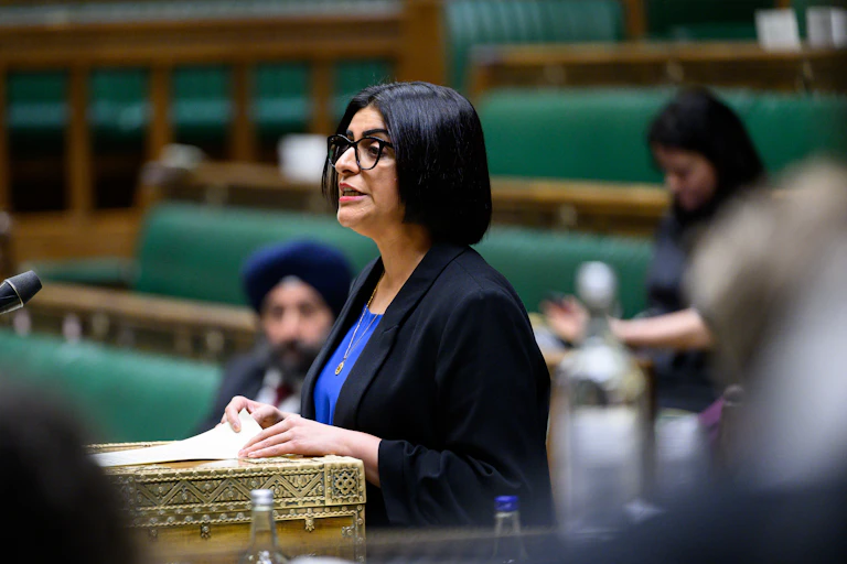 Mahmood speaking in the chamber