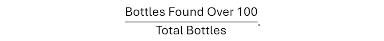 ¿Cuál es la probabilidad de que se encuentre el mensaje en la botella? ¿Cuál es la probabilidad de que se encuentre el mensaje en la botella?