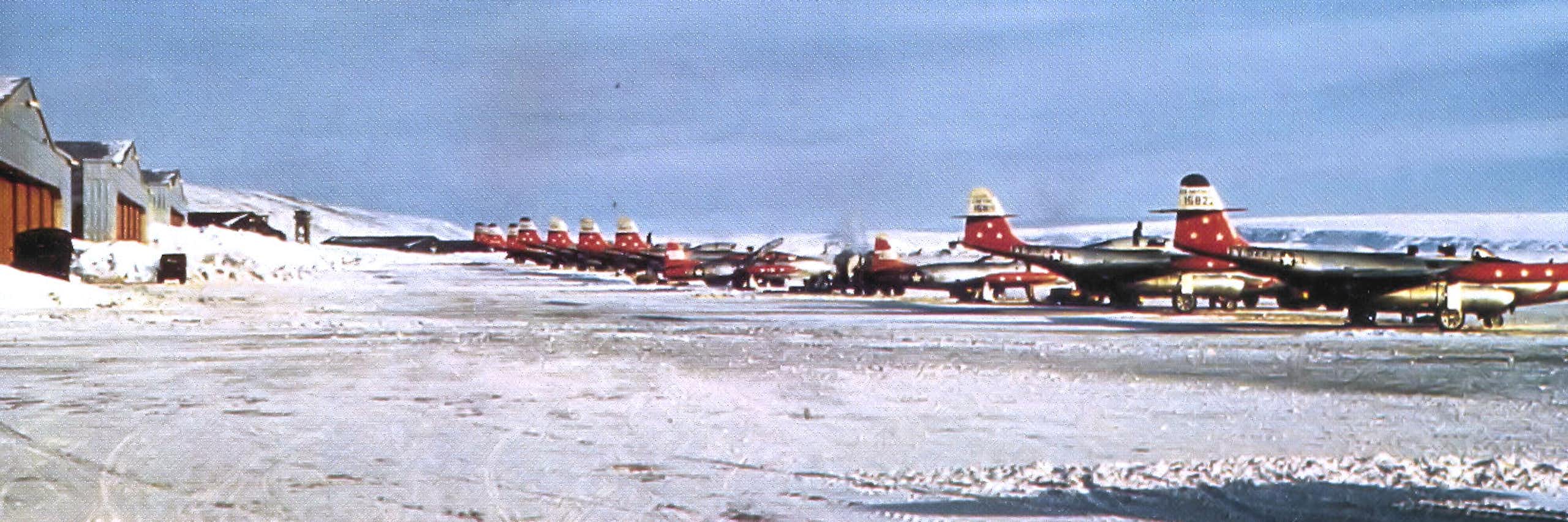74th F-89 Interceptor Fighter Squadron at Thule Air Base in Greenland in 1955.