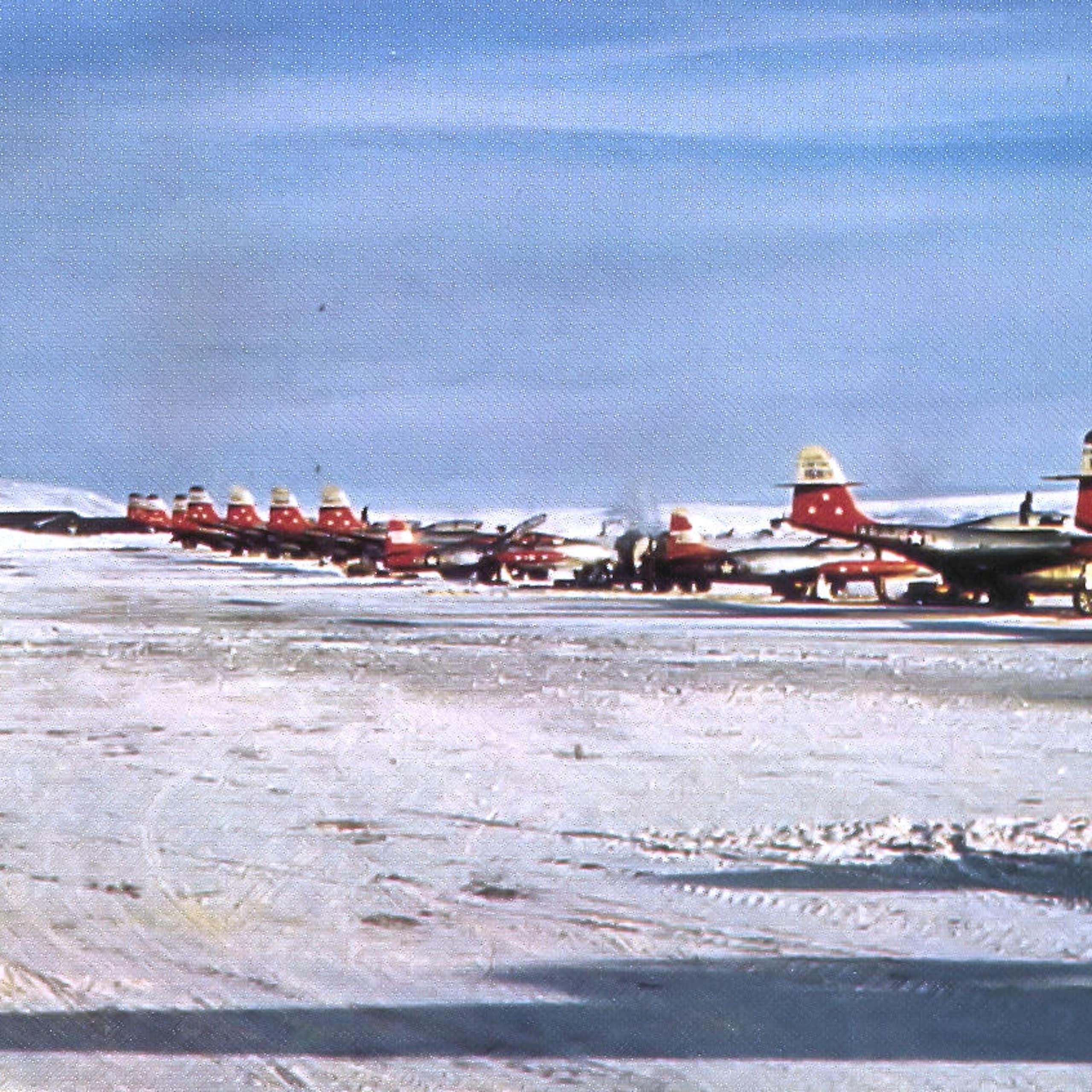 74th F-89 Interceptor Fighter Squadron at Thule Air Base in Greenland in 1955.