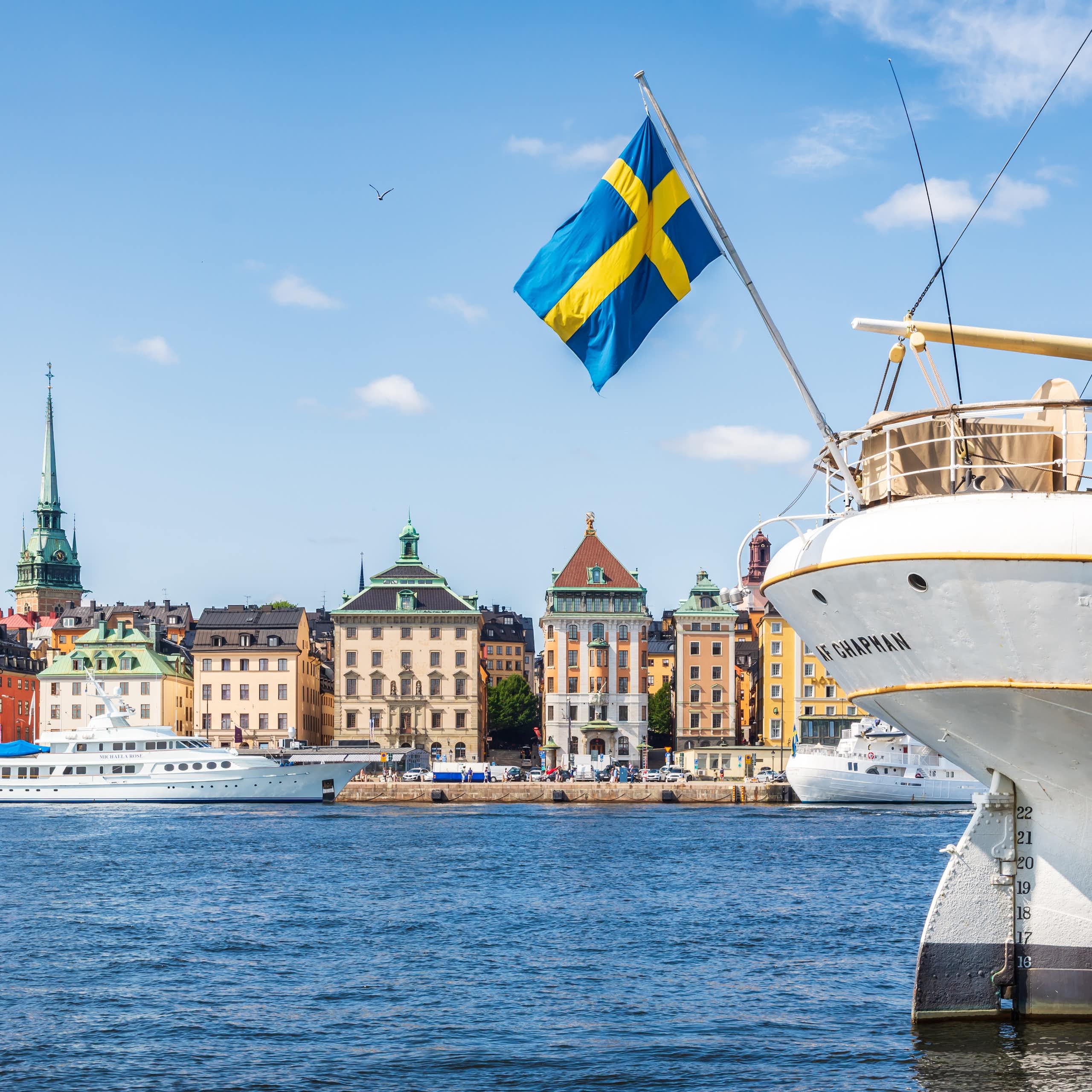 Bateau près de Stockholm.