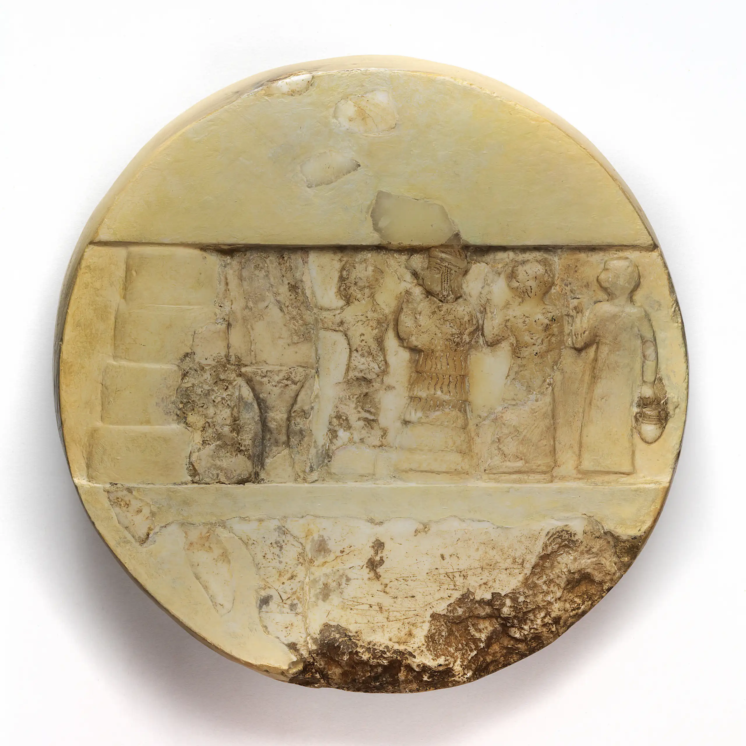 Disque d’Enheduanna, découvert à Ur dans le Giparu.