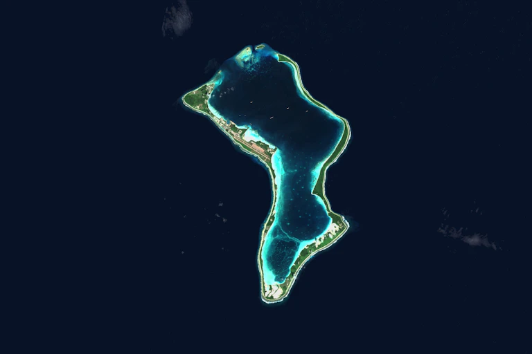satellite view of Diego Garcia