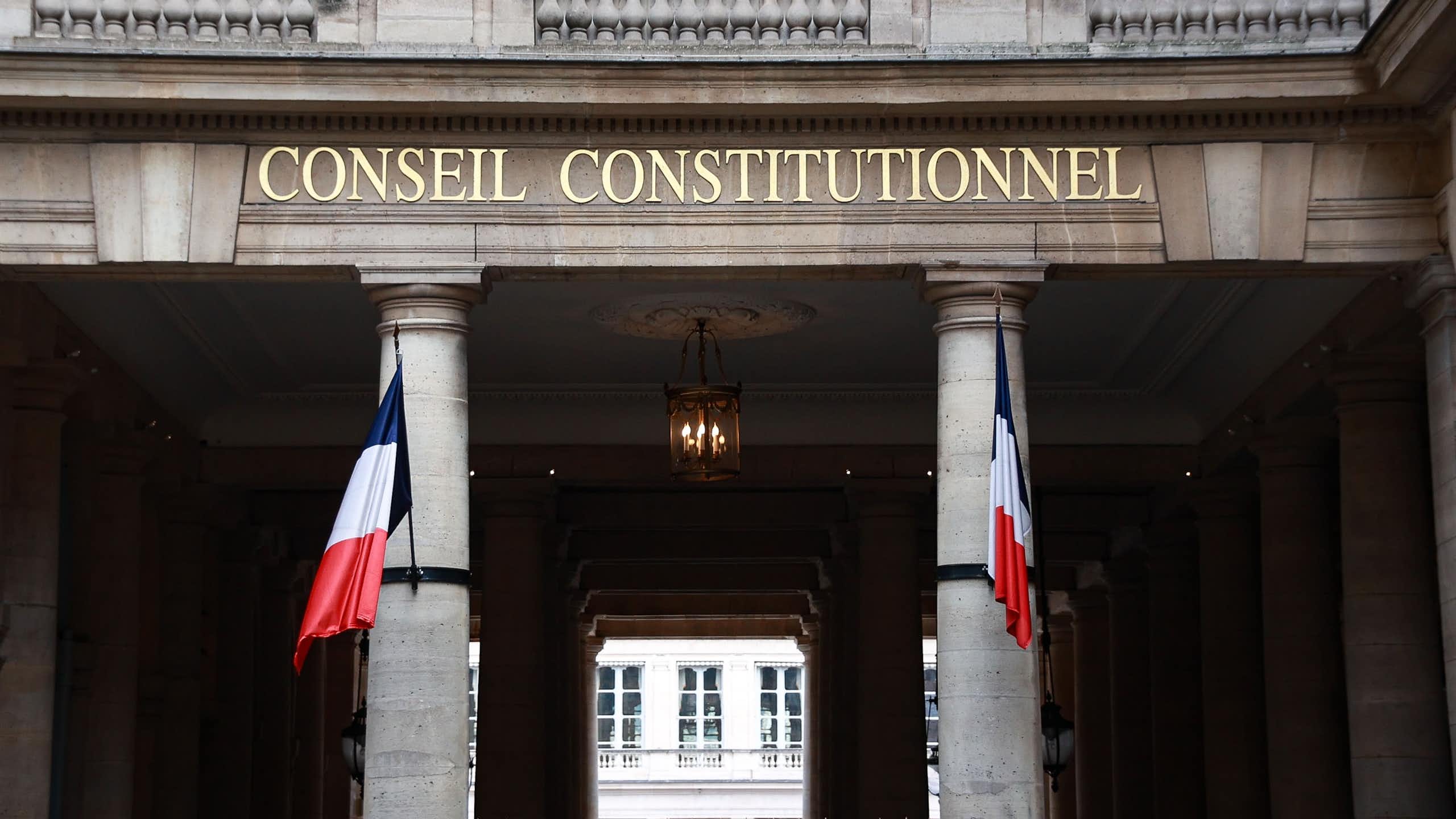 Devanture du Conseil constitutionnel.