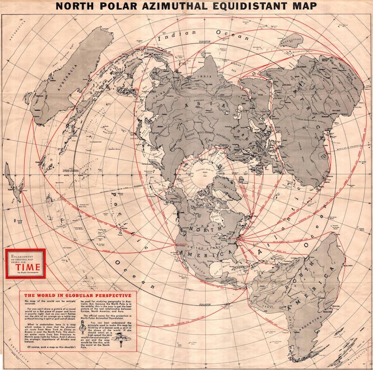 The chilly struggle maps that may lend a hand us reconsider these days’s Arctic battle 1 a map using the North Polar Azimuthal Equidisant Projection