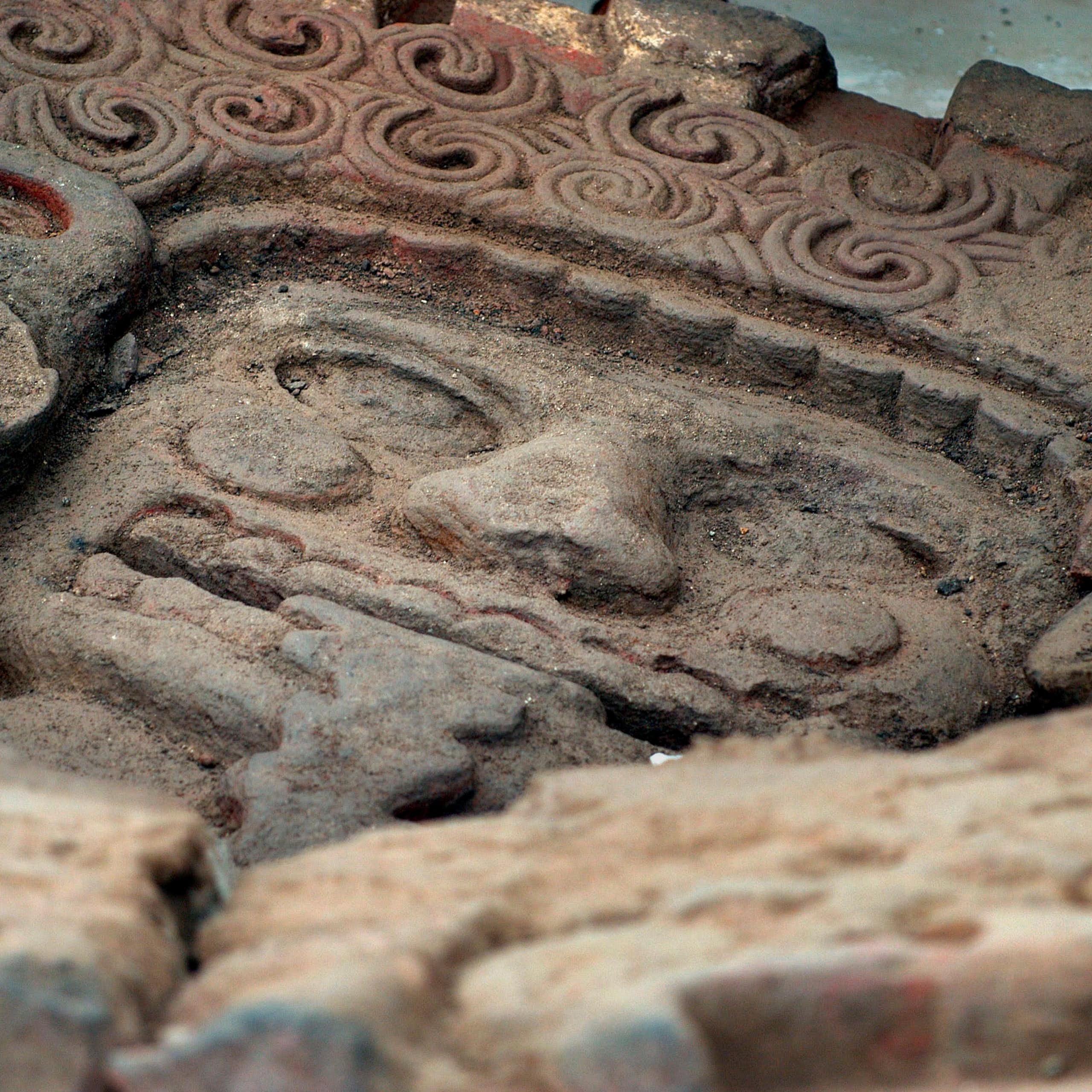 A monolith depicting Tlaltecuhtli, the Aztec god of the earth.