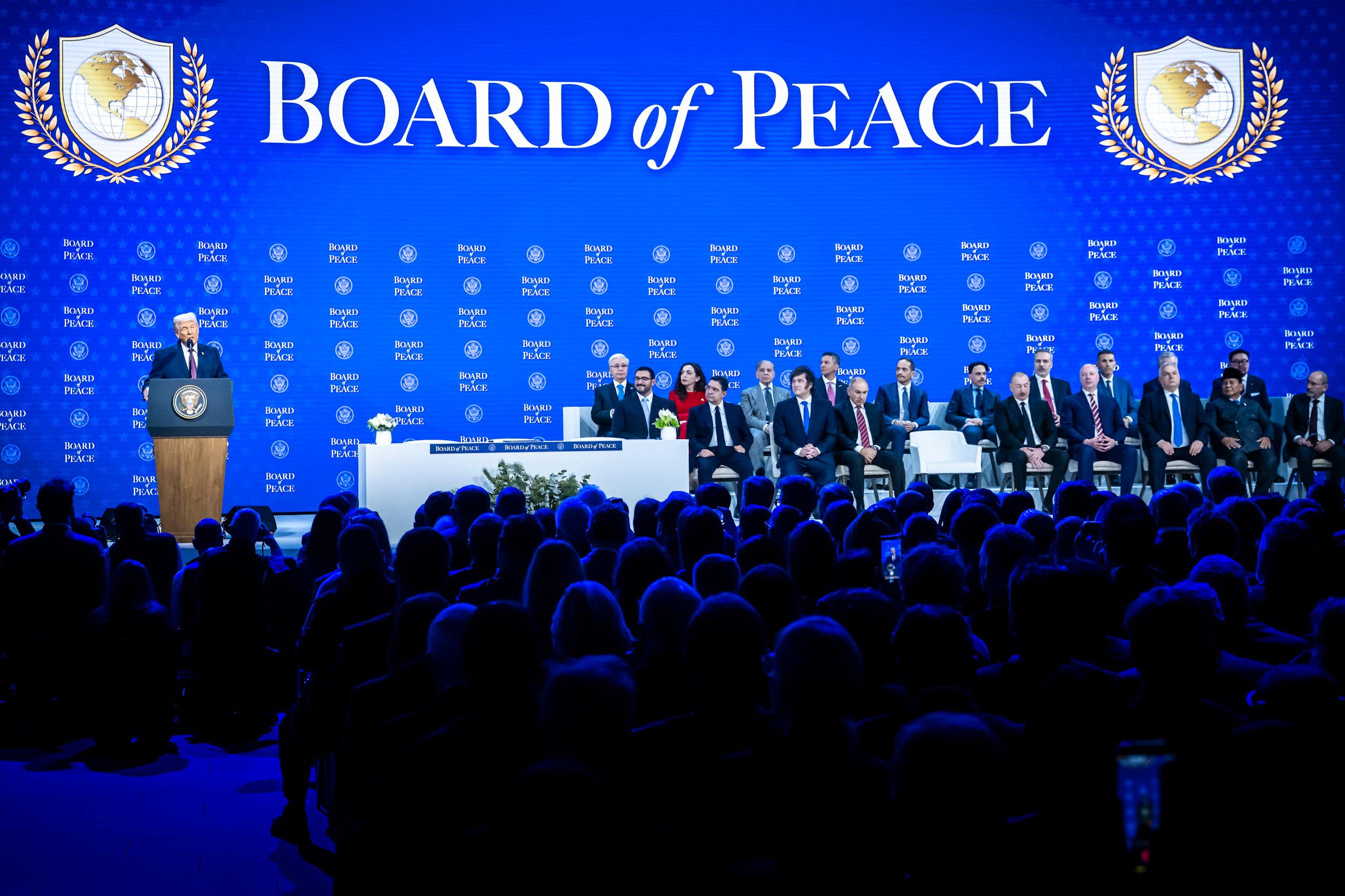 The US president launches his so-called 'board of peace, at the World Economic Forum in davos.