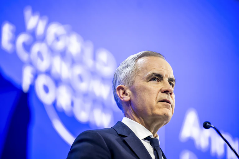 Mark Carney at Davos.