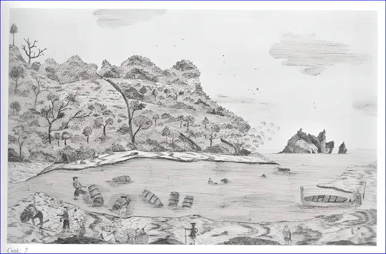 sketch of a cove