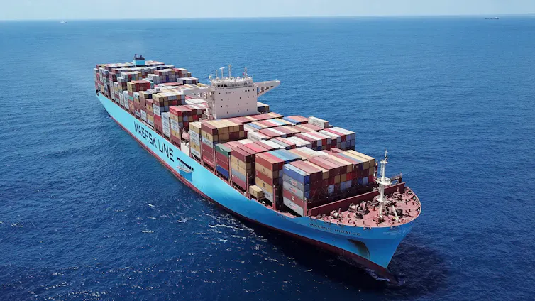 huge container ship