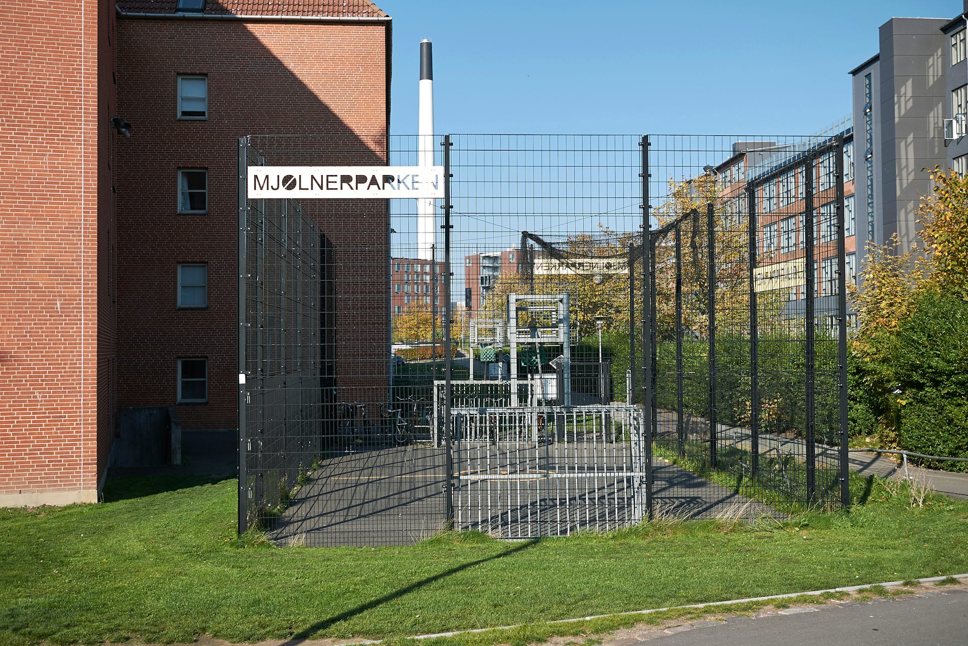 View of Superkilen park