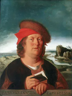 Copie présente au Musée du Louvre du portrait perdu de Paracelse par Quentin Metsys