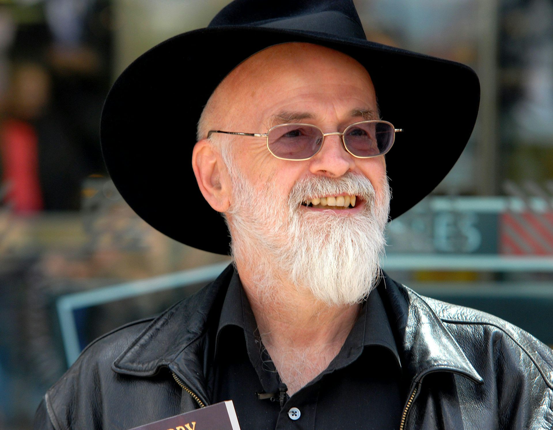 Photo of author Terry Pratchett taken in 2008.