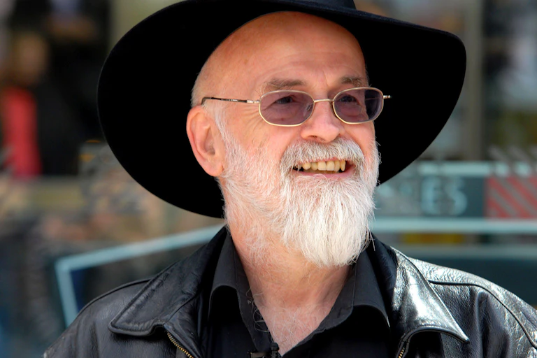 Photo of author Terry Pratchett taken in 2008.