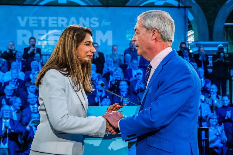 Suella Braverman and Nigel Farage