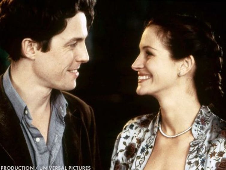 Une image tirée du film Coup de foudre à Notting Hill)