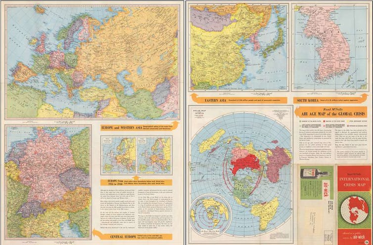 The chilly struggle maps that may lend a hand us reconsider these days’s Arctic battle 3 Magazine insert from 1950s with a series of geopolitical maps.