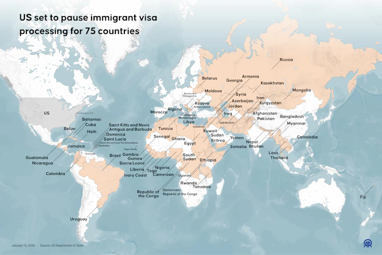A map of the world.