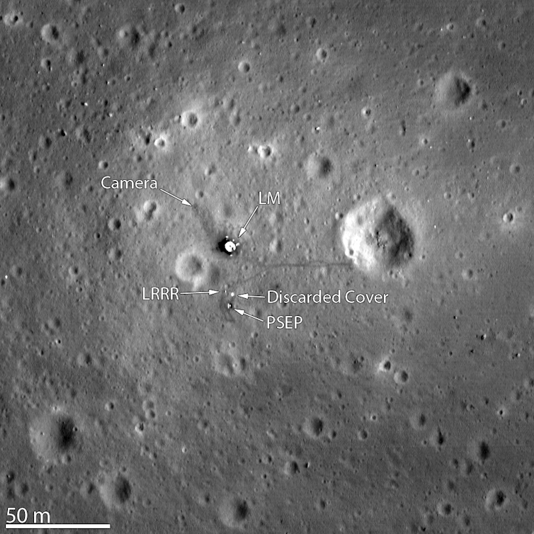 NASA’s Artemis II plans to ship a team across the Moon to check apparatus and lay the groundwork for a long term touchdown 1 Cratered gray plains where linear, dark disruptions of the surface were caused by the Apollo 11 landing crew.