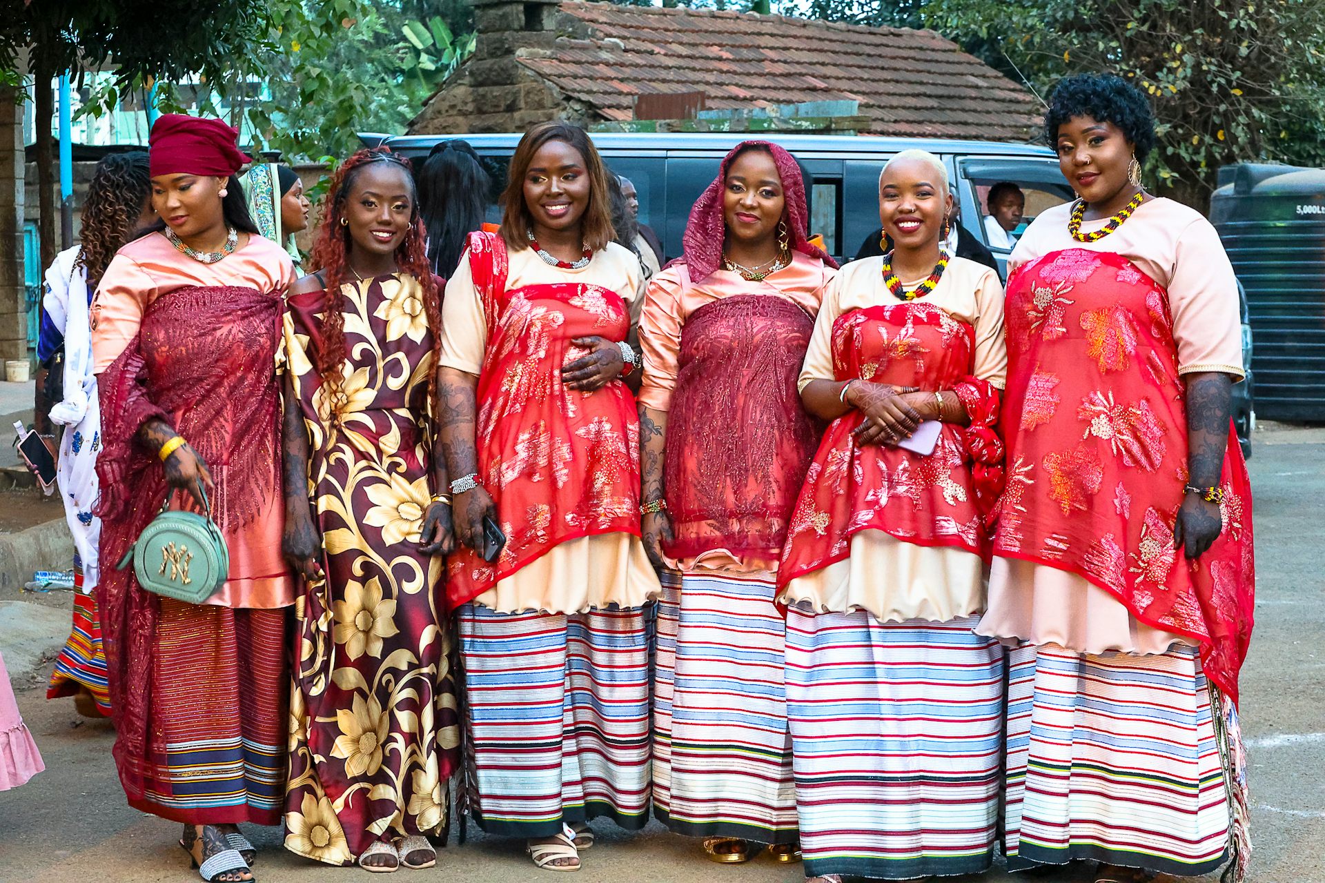 A group of smiling African women 