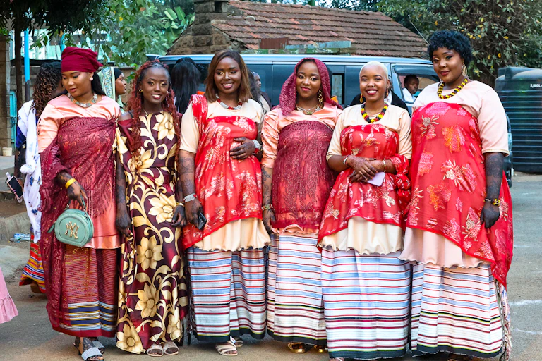 A group of smiling African women