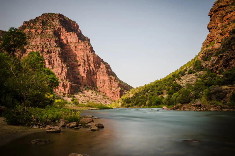 River and mountains