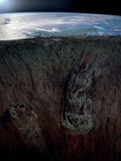 Why does this river slice directly via a mountain vary? After 150 years, scientists in the end know 2 cross-section view of a lithospheric drip