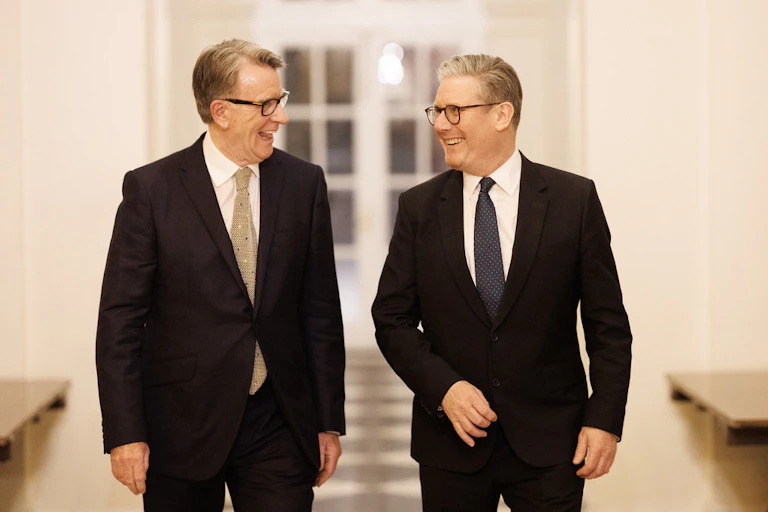 Peter Mandelson and Keir Starmer