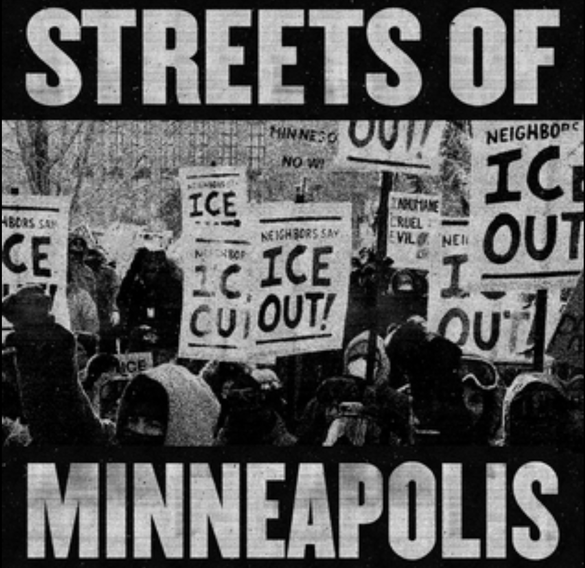 A record sleeve with the title Streets of Minneapolis.