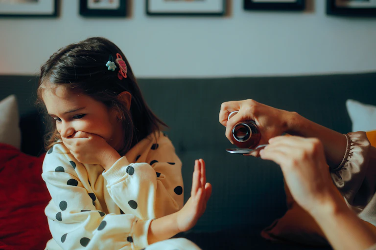 Child refuses to take liquid medicine