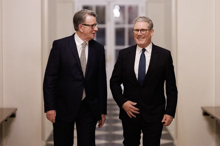 Peter Mandelson and Keir Starmer.