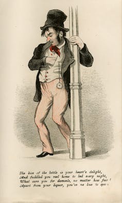 Valentine’s Day playing cards too sugary candy for you? Go back to the Nineteenth-century customized of the highly spiced ‘vinegar valentine’ 1 A caricature of a drink man clinging to a lamppost.