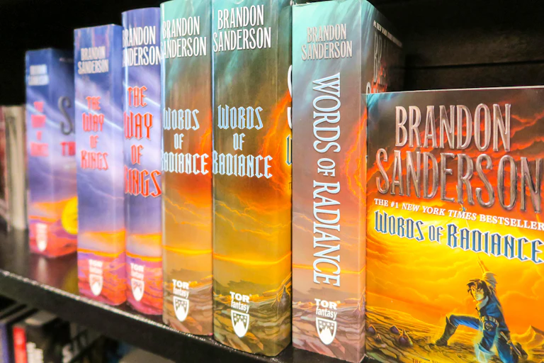 Brandon Sanderson's books.