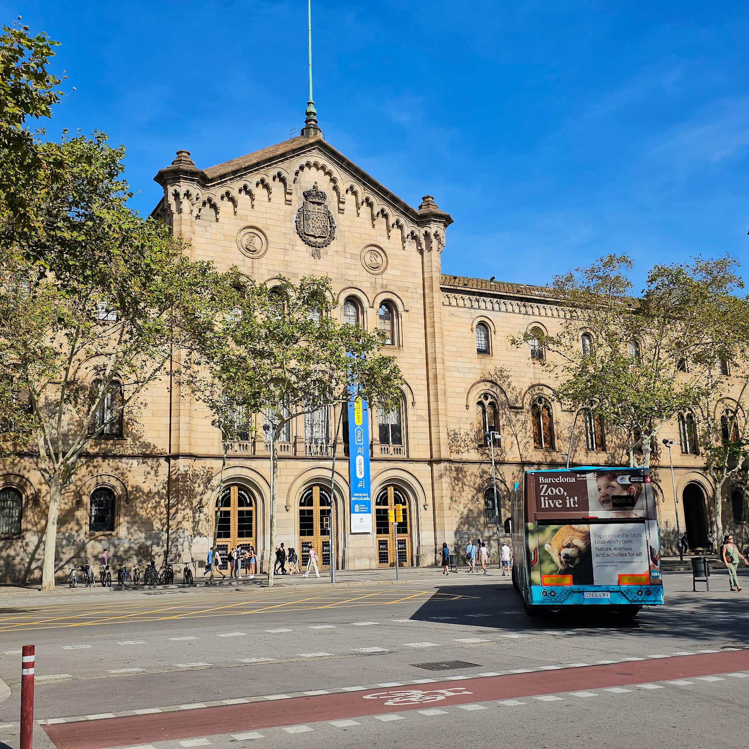 Edifici de la Universitat de Barcelona.