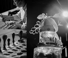 Tarta de mazapĆ”n elaborada en el marco del acto 'El Banquete–Oturuntza'.